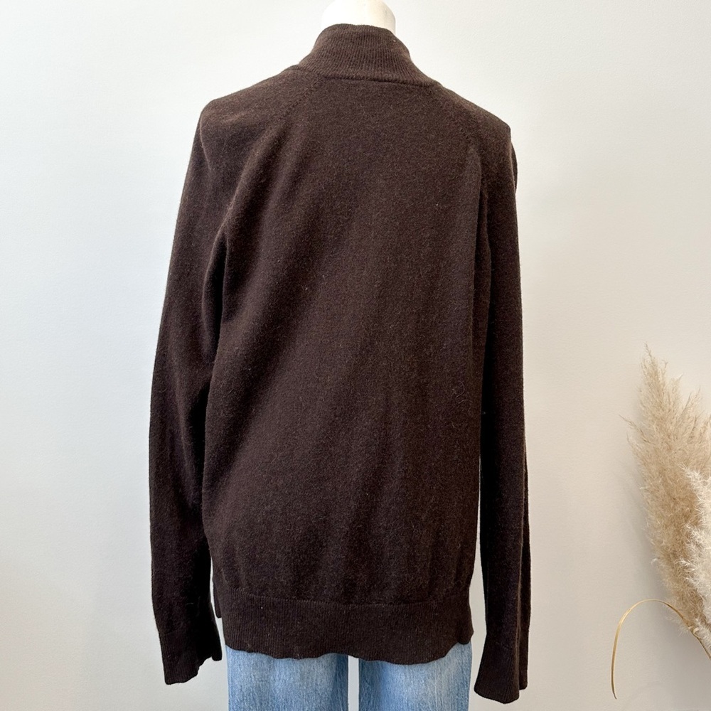 Brown Zip-Up Cardigan - Picture 6 of 8